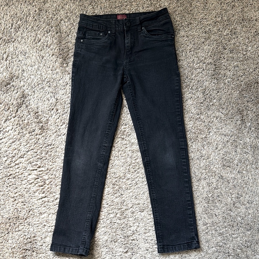 TRUTH SUBSTANCE BOYS SLIM FIT BLACK STRETCH JEANS SIZE 10